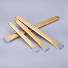 Flat chisel Factory wholesale 6 piece steel chisel set 300mm steel chisel plastic handle tip chisel flat chisel