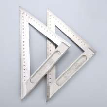 Triangle ruler factory wholesale 200mm triangle ruler carpentry zinc alloy carpentry measurement 90 degree steel angle ruler