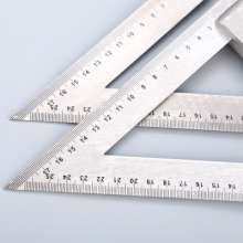 Triangle ruler factory wholesale 200mm triangle ruler carpentry zinc alloy carpentry measurement 90 degree steel angle ruler