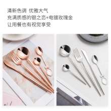 New product stainless steel soup spoon knife and fork family restaurant general western food tableware steak knife and fork dessert coffee spoon
