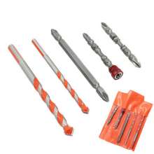 Cross head with magnetic circle Multifunctional ceramic tile glass drill bit set Wind batch Electric screwdriver bit 5PC