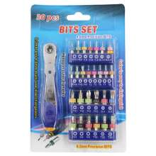 Mini batch head Ratchet wrench set batch head Slotted cross bit Hexagonal bit 1/4 screwdriver bit set 30PC bit