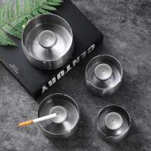 Thickened stainless steel ashtray Bar Internet cafe ashtray Cigarette restaurant ashtray Hotel durable ashtray