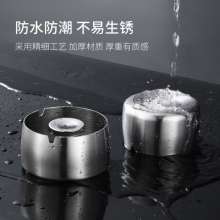 Thickened stainless steel ashtray Bar Internet cafe ashtray Cigarette restaurant ashtray Hotel durable ashtray