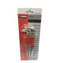 Mirror Set Hexagon Wrench Medium Long Lengthened L-Shaped 9-Piece Hexagon Wrench Set Hexagon Hexagon Socket Set