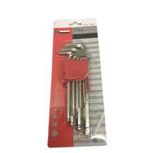 Mirror Set Hexagon Wrench Medium Long Lengthened L-Shaped 9-Piece Hexagon Wrench Set Hexagon Hexagon Socket Set