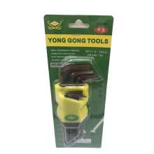 S2 hexagon socket set Extra long ball head S2 alloy steel hexagon socket Allen wrench extra hard S2 alloy steel hexagon wrench set hexagon screwdriver L-shaped wrench ball socket internal hexagon