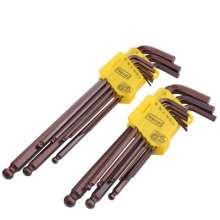 NICO metric inch hex wrench. Ball head set hex screwdriver. Hexagonal hexagonal wrench. Torx hexagonal key. Hardware tools. 9-piece wrench set