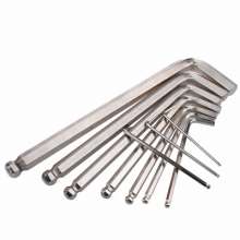 Niigata official nickel-plated metric inch ball head. Allen wrench Allen wrench. Hardware tools. Hexagonal key single screwdriver six hexagonal corner wrench
