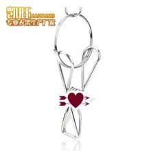 Manufacturer carton stainless steel sock rack round clip 32 clip bold 2.8MM hanging sock rack solid hanger