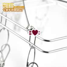 Stainless steel square sock rack 8 clip bold 2.5 line hanging sock rack drying rack underwear pantyhose clip factory direct sales