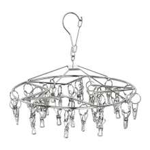 Stainless steel five star sock rack round single layer 4.0 thick 32 clip solid drying rack bold sock rack drying rack