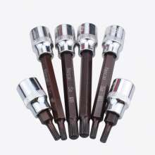 Niko 3/8M head compression sleeve. Hardware tools. Auto tools. Screwdriver sleeve head. Extended pressure embryo sleeve star batch sleeve screwdriver bit