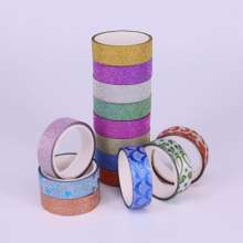 Creative stationery DIY handmade decorative shiny glitter tape/private custom