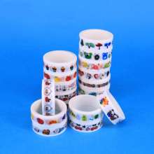 Small fresh cartoon creative simple hand tearing and paper tape DIY hand account decorative tape custom