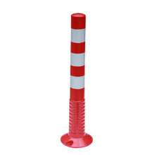 Warning column, plastic warning column, PU/TPU bullet column, crossing mark reflective elastic column, 75CM high-quality elasticity