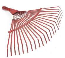 Garden leaf rake wooden handle leaf gardening deciduous weeding household crawler rake grasser rake iron fan rake iron rake