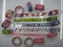 Manufacturers supply customized cartoon tape with various patterns, Korean cartoon shape, thunder-colored tape