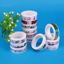 Small fresh cartoon European style creative simple hand tearing and paper tape DIY hand account decorative tape custom wholesale