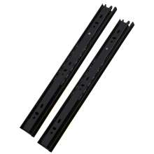 3508-35 wide-0.6-0.7 thick three-section three-fold steel ball furniture drawer mute slide rail track slide