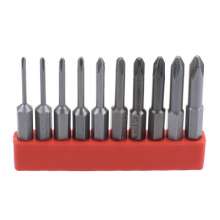 S2 material with a magnetic cross, a hexagonal cross, a hexagonal plum blossom with a hole bit head, wind batch nozzle. wind bit, screwdriver head, screwdriver head set