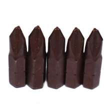 Nichol 1/4Y type short batch head. Wind batch nozzle. Wind batch head. S2 alloy steel 25mm bullet head wind batch nozzle bent rod three fork batch mouth herringbone batch magnet