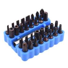 Nichols 33-piece electric screwdriver S2 short bit. Wind bit Tsui. Wind bit. Set cross-shaped plum blossom hexagon rechargeable drill special-shaped screwdriver