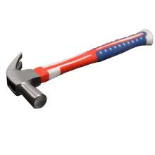British-style claw hammer with plastic handle Multifunctional flag handle nail pull hammer High carbon steel construction home decoration hammer
