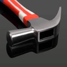 British-style claw hammer with plastic handle Multifunctional flag handle nail pull hammer High carbon steel construction home decoration hammer