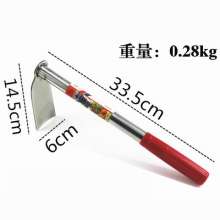 不锈钢锄头除草耙子农具种菜种地钓鱼小锄头花锄农用园艺工具