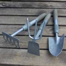 Gardening tool shovel planting small shovel potted shovel hoe rake planting garden suit flower three-piece set