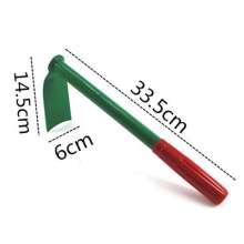 Manganese steel green paint garden hoe, gardening, flowering hoe, flower growing, factory direct garden tools