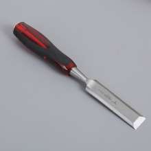 Carpenter's chisel with solid wood handle. Set slotting chisel, shovel flat chisel. Knock on woodworking tools