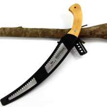 Factory direct sale hand saw wooden handle curved saw plastic case saw household fruit tree pruning saw imported garden tool saw