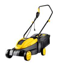 Hand-push electric lawn mower for cross-border export. Lawn machine. Home garden trimmers mowing and weeding machines. Electric lawn mower