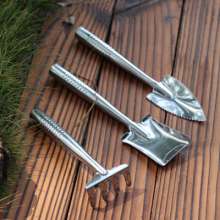 Stainless steel garden spatula three-piece mini succulent planting tool potted planting set garden tool