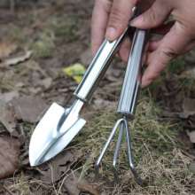 Succulent Gardening Tools Stainless Steel Small Shovel Flower Shovel Small Shovel Shovel Potted Mini Two-piece Set