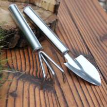 Succulent Gardening Tools Stainless Steel Small Shovel Flower Shovel Small Shovel Shovel Potted Mini Two-piece Set