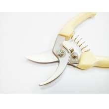 Borui White Handle Flowering Shears Garden Shears Branch Shears Fruit Branch Shears Garden Shears Elbow Branch Shears Garden Shears Pruning Shears Fruit Tree Shears BR-1027 Direct Shear