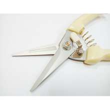 Borui White Handle Flowering Shears Garden Shears Branch Shears Fruit Branch Shears Garden Shears Elbow Branch Shears Garden Shears Pruning Shears Fruit Tree Shears BR-1027 Direct Shear