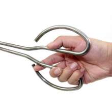 Rice eel clip lengthened non-slip lobster tongs rice eel clip crab loach tongs garbage clip eel clip stainless steel