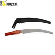 Bo Rui iron handle curved saw 350MM multi-function iron handle hook saw high branch saw garden tool hand saw woodworking saw fruit tree saw felling saw