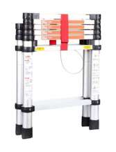 The cross-border export telescopic ladder is a household herringbone ladder. ladder. Folding ladder. Folding ladder, multifunctional elevator stairs, aluminum engineering ladder