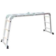 Yongkang Oukemu Import and Export Factory direct exports of aluminum ladders. ladder. Folding ladder. Multifunctional aluminum alloy folding ladder joint lifting engineering ladder household herringbo