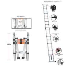 Yongkang Okam Import and Export Joint Telescopic Ladder for Cross-border Export. Herringbone Ladder Ladder. Folding ladder. Household folding multifunctional lifting stairs aluminum alloy engineering 