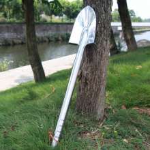 Stainless steel garden shovel Multifunctional shovel Outdoor agricultural pointed small shovel digging tree shovel Soil loosening garden tools