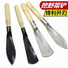 Small shovel gardening digging wild vegetables shovel garlic planting garlic seedlings shovel stainless steel agricultural vegetable planting tool weeding artifact