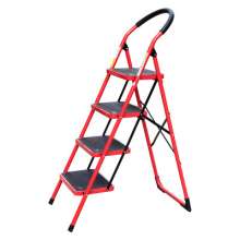 Yongkang Okem Import and Export. Domestic iron pipe ladders for cross-border exports. Thicken herringbone ladder. Anti-slip telescopic folding ladder three-step four-step household step ladder