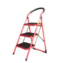 Yongkang Okem Import and Export. Domestic iron pipe ladders for cross-border exports. Thicken herringbone ladder. Anti-slip telescopic folding ladder three-step four-step household step ladder
