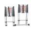 Single-sided aluminum alloy telescopic ladder for cross-border export. Ladder Folding ladder portable aluminum ladder. Household all-aluminum stairs. Bamboo ladder